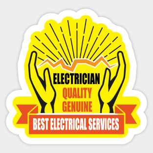 Genuine Quality Best Electrician Sticker Design for Electricians and Electrical workers Sticker